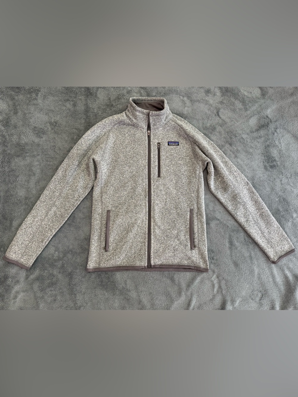 Patagonia Women’s Heather Gray Full-Zip Fleece Sweater Jacket Size S